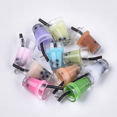 Plastic Cup Pendants CRES-S359-09-1