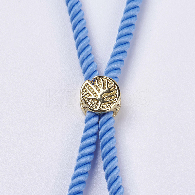 Nylon Twisted Cord Bracelet Making MAK-F018-03G-RS-1