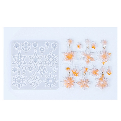 Snowflake Series DIY Silicone Ornaments Pendant Molds SIMO-R012-03A-1