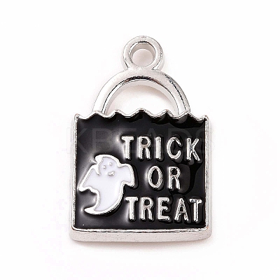 Halloween Alloy Enamel Pendants ENAM-M055-12P-1