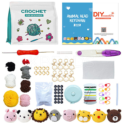 DIY Doll Crochet Kit DIY-WH0502-44-1