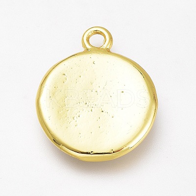 Brass Enamel Pendants KK-H103-01O-G-1