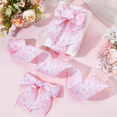 Polyester Satin Ribbon SRIB-WH0001-06C-1