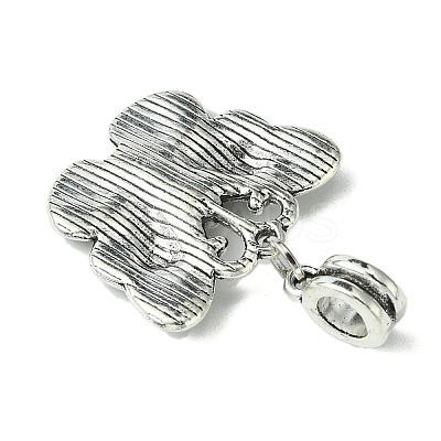 Halloween Tibetan Style Alloy European Dangle Charms PALLOY-JF00007-1