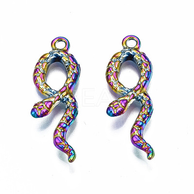 Rainbow Color Alloy Pendants PALLOY-N163-117-NR-1