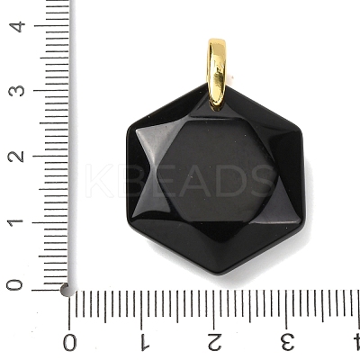 Natural Mixed Gemstone Faceted Pendants G-B188-03G-1