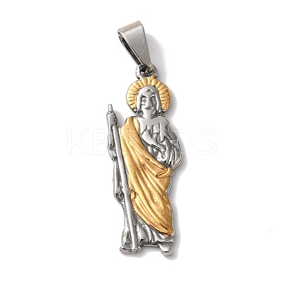 PVD Vacuum Plating 304 Stainless Steel Pendants STAS-L081-037GP-1