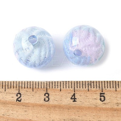 Two Tone Transparent Acrylic Beads OACR-D304-02B-1