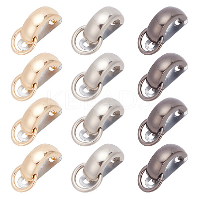 12 Sets 3 Colors Zinc Alloy Bag Suspension Clasps FIND-WR0008-44-1