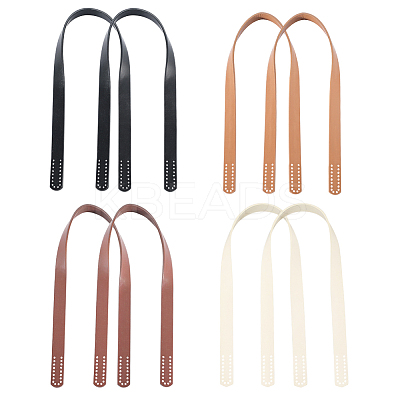 8Pcs 4 Colors Imitation Leather Bag Handles FIND-BBC0004-50-1