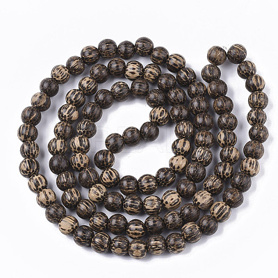 Undyed & Natural Bodhi Wood Beads Strands X-WOOD-T024-012-1
