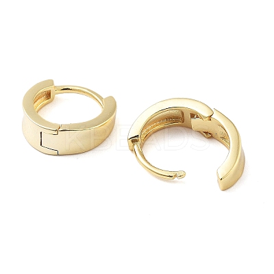 Brass Ring Hoop Earrings for Women EJEW-F347-01G-03-1