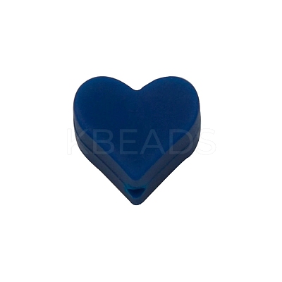 Heart Food Grade Eco-Friendly Silicone Beads SIL-WH0013-56W-1