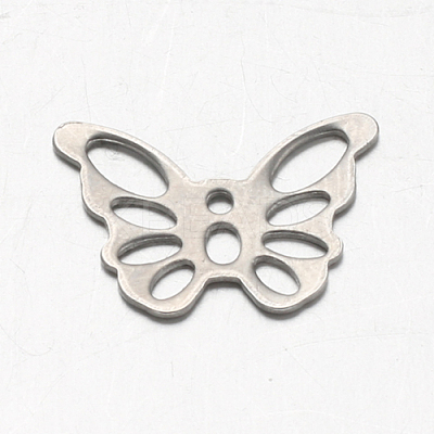 Tarnish Resistant Butterfly 304 Stainless Steel Charms STAS-F094-14P-1
