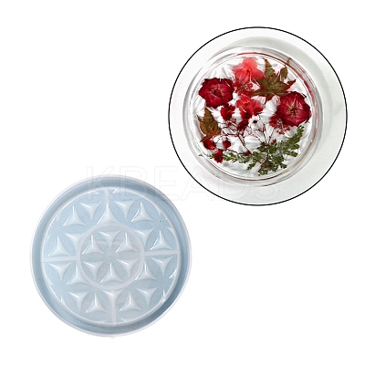 DIY Life of Flower Textured Cup Mat Silicone Molds LS-SIMO-H009-05A-1