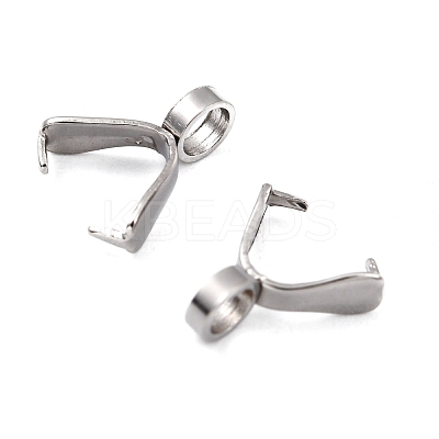 Tarnish Resistant 201 Stainless Steel Pinch Bails STAS-E076-09-1