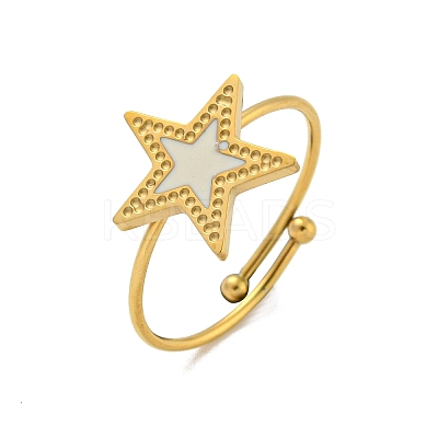 Adjustable 304 Stainless Steel Rings LS-RJEW-B058-02G-10-1