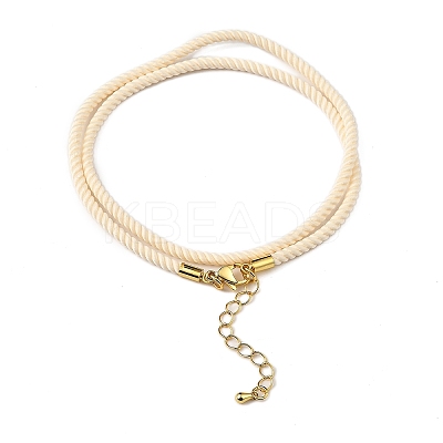 Nylon Milan Cord Necklace Making MAK-M028-01G-23-1