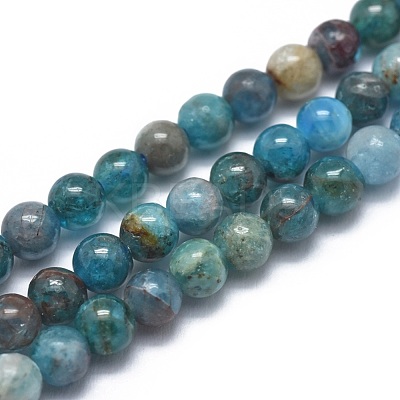 Natural Apatite Beads Strands G-I254-08A-1