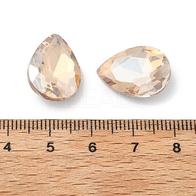 Pointed Back Glass Rhinestone Cabochons RGLA-XCP0001-04-1
