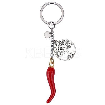 304 Stainless Steel Enamel Keychain KEYC-SW00010-1