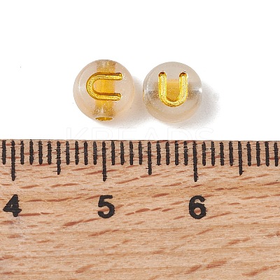Luminous Transparent Acrylic Beads OACR-P037-01B-U-1