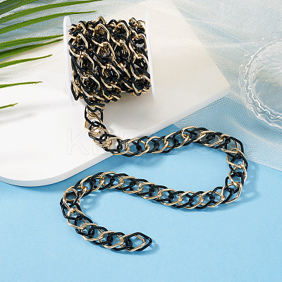 2m Aluminium Two Tone Rhombus Link Chains CHA-TA0001-41BG-1