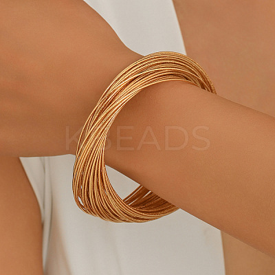Iron Multi-Strand Wrap Bangles for Women WG7CF2C-01-1