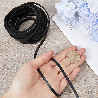 Flat Cowhide Leather Jewelry Cord LC-GF0001-10B-04-1
