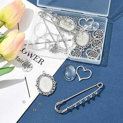 DIY Brooch Making Kits DIY-FS0009-11-1