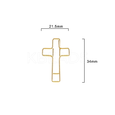 100Pcs Metal Paper Clips PW-WG33548-01-1