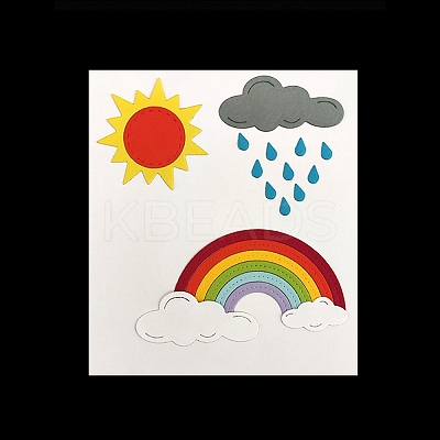 Weather Theme Carbon Steel Cutting Dies Stencils DIY-P076-10-1
