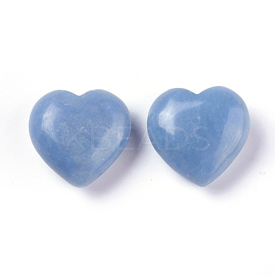 Natural Blue Aventurine Heart Love Stone X-G-O174-10-1