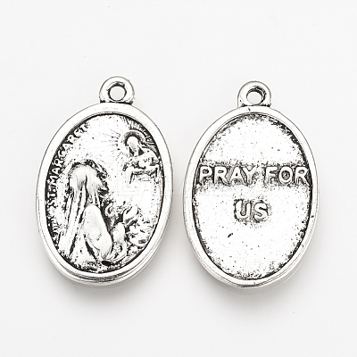 Tibetan Style Alloy Pendants TIBE-Q078-09AS-RS-1
