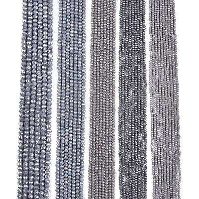 Electroplate Glass Beads Strands EGLA-A044-P4mm-A10-1