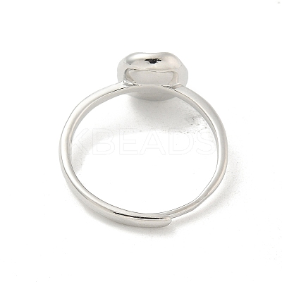 Brass Cup Peg Open Cuff Ring Settings KK-G518-10P-04-1
