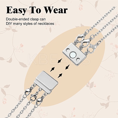 Zinc Alloy Box Magnetic Clasps Converter LS-PALLOY-C159-02P-1
