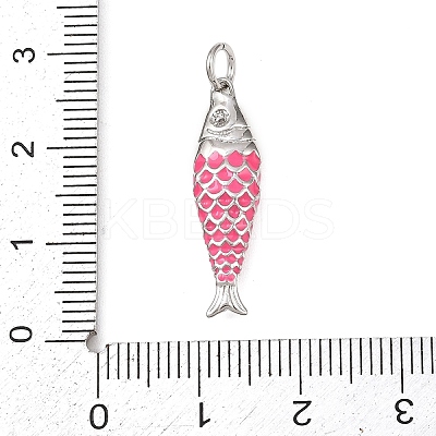 Brass Enamel Pendants KK-P339-08P-02-1