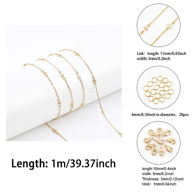DIY Chain Bracelet Necklace Making Kit DIY-CA0005-37-1
