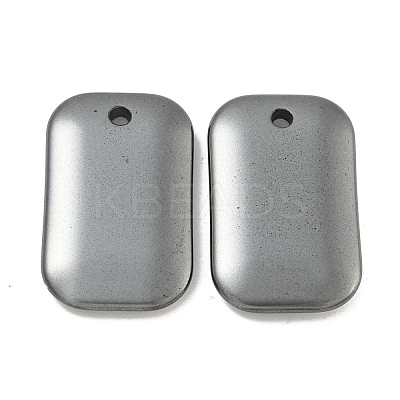Electroplated Synthetic Non-Magnetic Hematite Pendants G-C136-05H-1