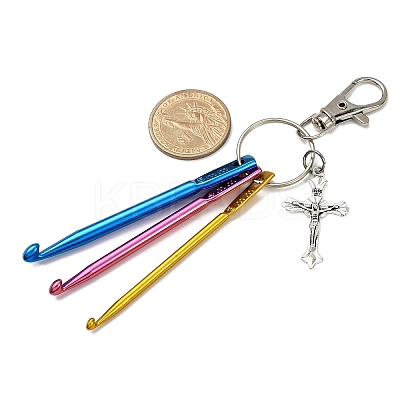Aluminum Crochet Hooks & Alloy Pendant Decorations KEYC-JKC01417-1