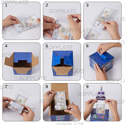Happy Birthday Day Money Box for Cash Gift Pull DIY-WH200050-32A-1