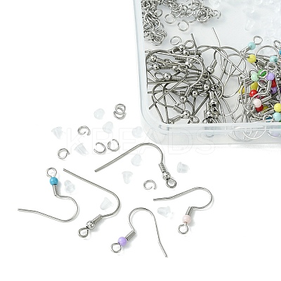 60Pcs 2 Style 316 Surgical & 304 Stainless Steel Earring Hooks DIY-FS0005-46-1