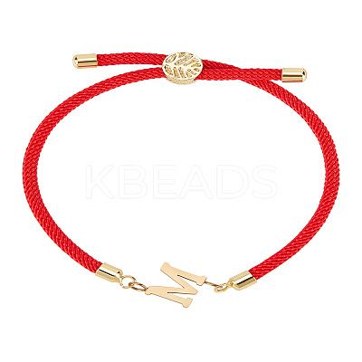 1Pc Adjustable Nylon Cord Slider Bracelets for Women BJEW-LP0001-32M-02-1