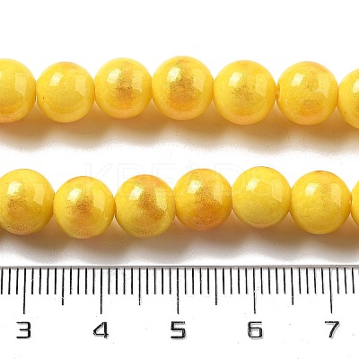 Natural Mashan Jade Beads Strands G-A255-A01-01D-1