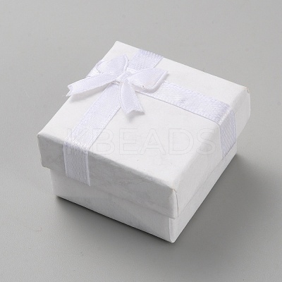 Square Paper Jewelry Ring Gift Storage Boxes CON-TAC0001-08B-1