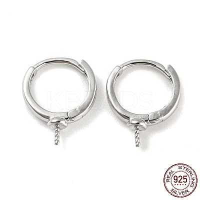 Wholesale Rhodium Plated 925 Sterling Silver Earring Findings 