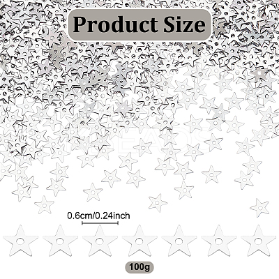100G PVC Ornament Accessories Plastic Paillettes FIND-GO0003-44-1