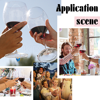 DIY Butterfly Wine Glass Charms Making Kit DIY-UN0004-69-1
