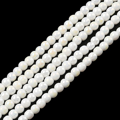 Electroplate Opaque Glass Beads Strands EGLA-K014-A-B01-1